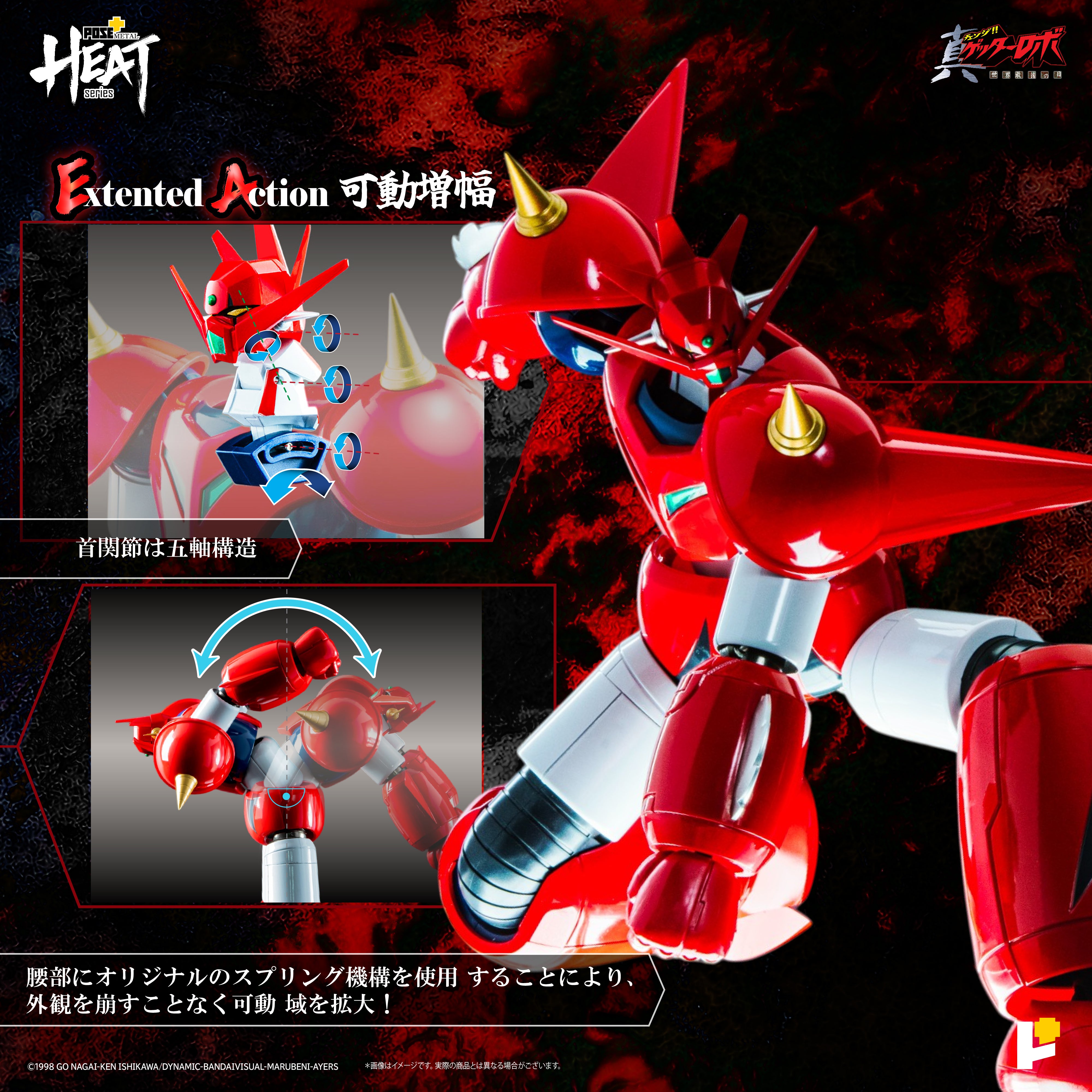 AWAKEN STUDIO POSE+L HEAT ゲッタードラゴン POSE+ METAL HEATシリーズ ゲッタードラゴン (真ゲッターロボ 世界最後