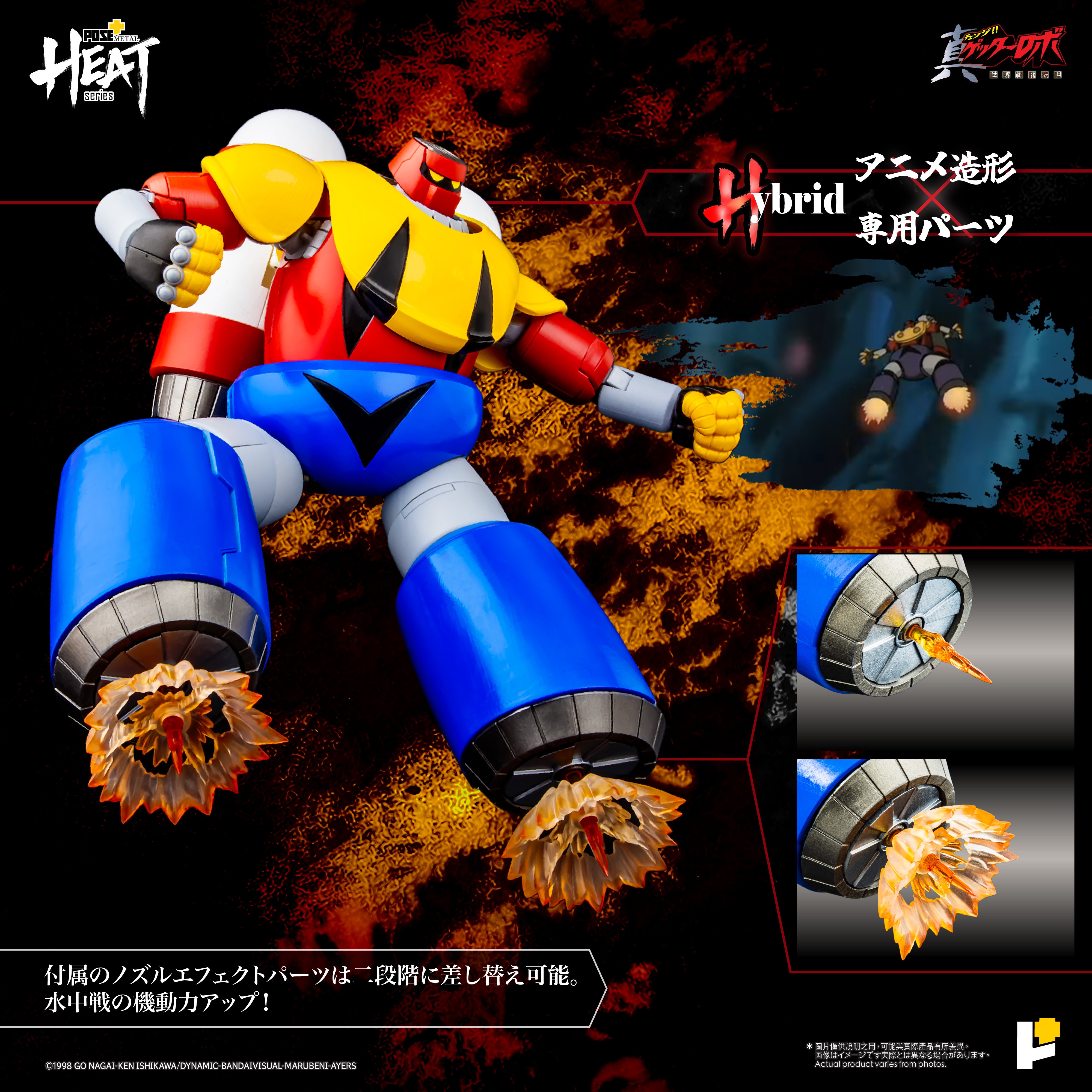 POSE+ METAL HEATシリーズ ゲッターポセイドン (真ゲッターロボ 世界