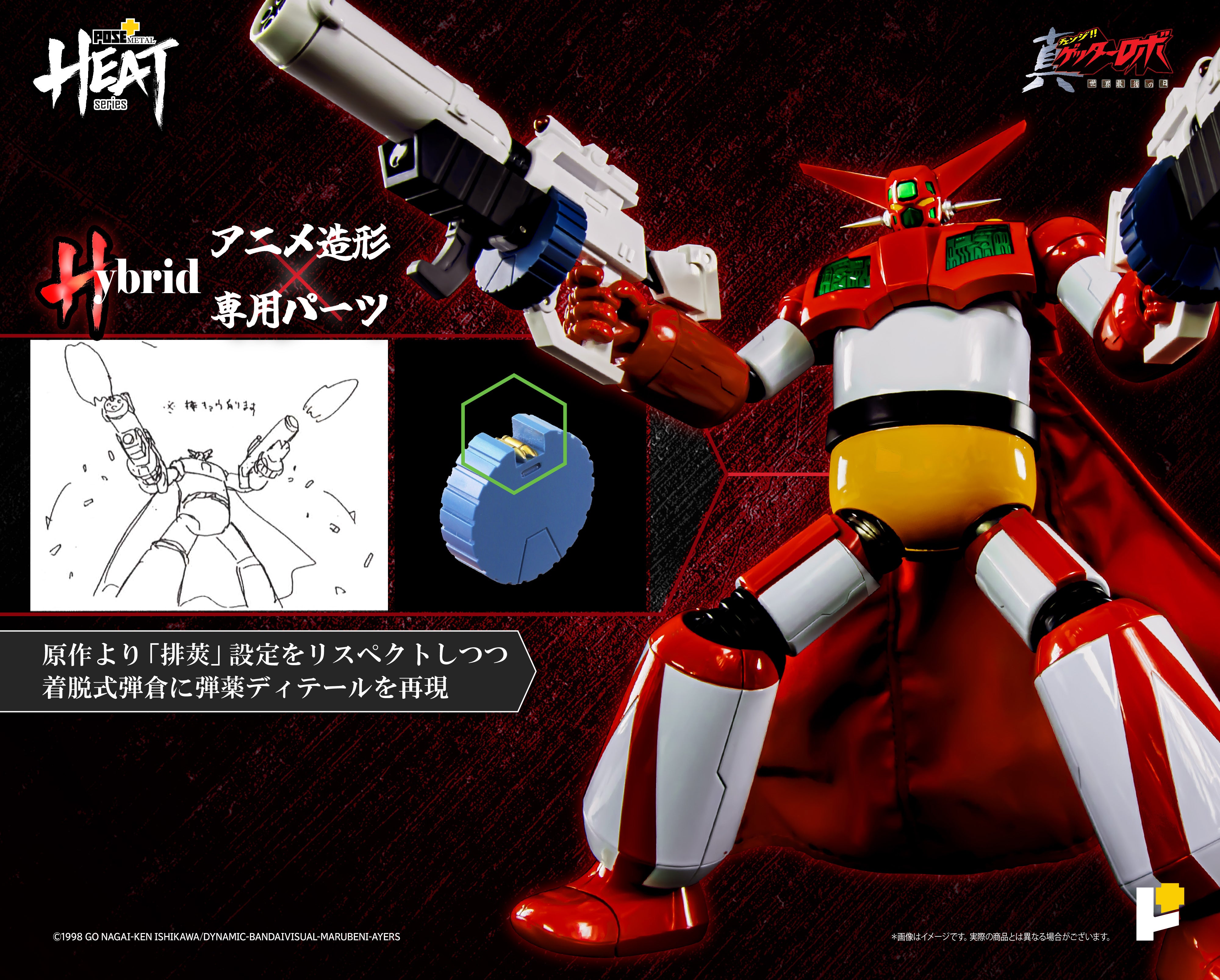 POSE+ METAL HEATシリーズ ゲッター1 (真ゲッターロボ 世界最後の日